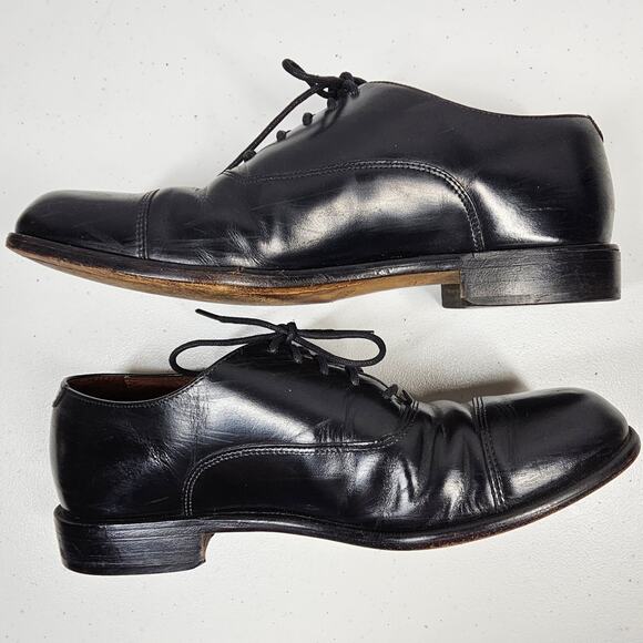 Vintage Bostonian Classics First Flex Black Lace Up Derby Shoes Men's 9.5 M - Picture 2 of 10